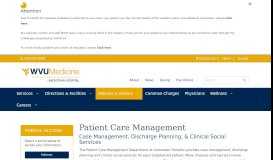 
							         Patient Care Management | Uniontown Hospital								  
							    