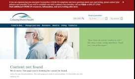 
							         Patient care resources | Crossing Rivers Health								  
							    