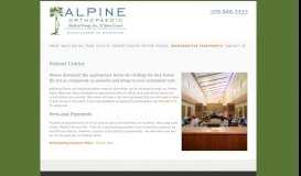 
							         Patient Center @ Alpine Orthopaedic Medical Group, Inc.								  
							    