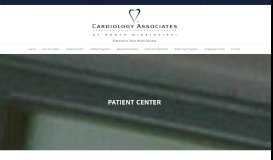 
							         Patient Center | Cardiology Associates of North Mississippi								  
							    