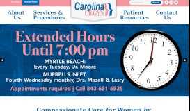 
							         Patient Center | Carolina OB/GYN | Georgetown & Murrells Inlet, SC								  
							    