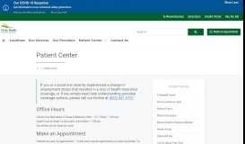 
							         Patient Center | Family Care Specialists								  
							    