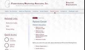
							         Patient Center - Fredericksburg Nephrology Associates, Virginia ...								  
							    