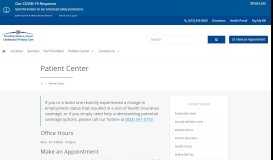 
							         Patient Center | TriStar Medical Group-Centennial Primary Care								  
							    