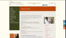
							         Patient Center | Women's Care of the Bluegrass								  
							    