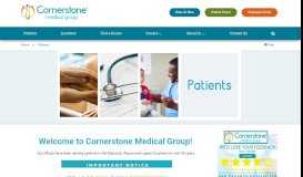 
							         Patient Centered Medical Home | Cornerstone Medical Group								  
							    