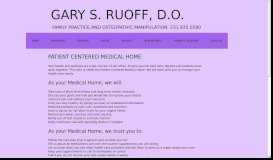 
							         PATIENT CENTERED MEDICAL HOME - Gary S. Ruoff, Do, Pc in ...								  
							    