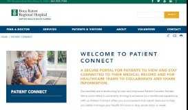 
							         Patient Connect | Boca Raton Regional Hospital								  
							    