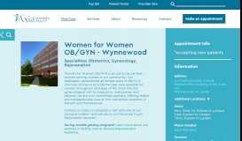 
							         Patient Demographic Form - Women For Women OB/GYN								  
							    