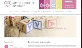 
							         Patient Education | Austin Fertility Institute								  
							    