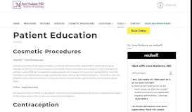 
							         Patient Education | Dr. Jose Nodarse MD | OBGYN								  
							    