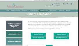 
							         Patient Education - Gardens Dermatology								  
							    
