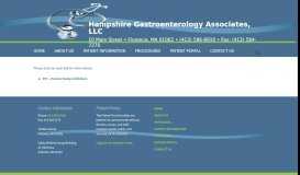 
							         Patient Education | Hampshire Gastroenterology Associates, LLC								  
							    