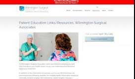 
							         Patient Education Links/Resources, Wilmington Surgical Associates ...								  
							    