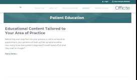 
							         Patient Education | Officite								  
							    