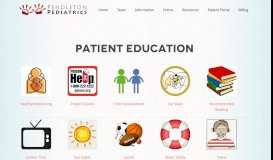 
							         Patient Education | Pendleton Pediatrics								  
							    