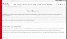 
							         Patient Education | Texas Back Institute								  
							    