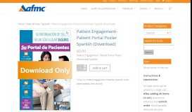
							         Patient Engagement- Patient Portal Poster Spanish (Download) - AFMC								  
							    