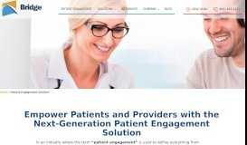 
							         Patient Engagement Solution - Bridge Patient Portal								  
							    