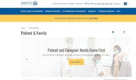 
							         Patient & Families, Supportive Care Services | Moffitt								  
							    