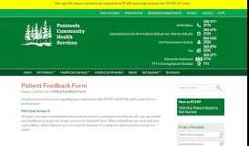 
							         Patient Feedback Form - Peninsula Community Health Services								  
							    