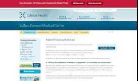 
							         Patient Financial Services - Buffalo General Medical Center – Buffalo ...								  
							    