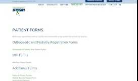 
							         PATIENT FORMS - access patient forms for, MRI, pain management								  
							    