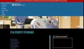 
							         Patient Forms - Beacon Orthopaedics & Sports Medicine								  
							    