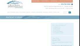 
							         Patient Forms | Blue Ridge Dermatology Associates, PA : Blue Ridge ...								  
							    