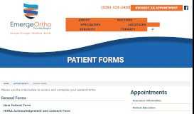 
							         Patient Forms - Carolina Orthopaedic Specialists								  
							    