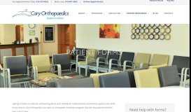 
							         Patient Forms - Cary Orthopaedics								  
							    