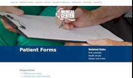 
							         Patient Forms | CGH Medical Center								  
							    