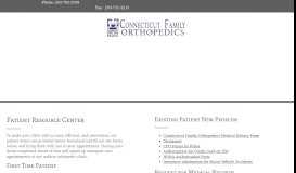 
							         Patient Forms | Connecticut Family Orthopedics | Danbury, Ridgefield ...								  
							    