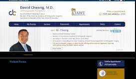 
							         Patient Forms - David Cheong MD - Orthopaedic Surgeon								  
							    