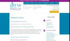 
							         Patient Forms | DFW Center for Fertility & IVF								  
							    