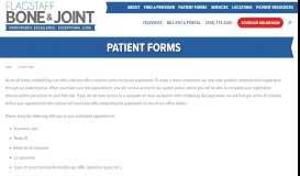 
							         Patient Forms | Flagstaff Bone & Joint | Orthopedic Surgeon | Flagstaff ...								  
							    