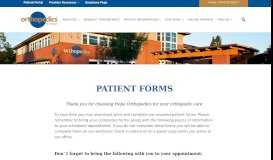 
							         Patient Forms - Hope Orthopedics								  
							    