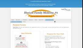 
							         Patient Forms ‹ Horizon Family Medicine								  
							    