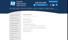 
							         Patient Forms | Idaho Urologic Institute								  
							    