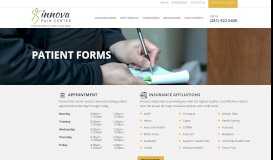 
							         Patient Forms - Innova Pain Center								  
							    