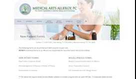 
							         Patient Forms – Medical Arts Allergy, PC								  
							    