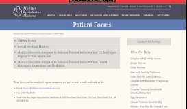 
							         Patient Forms | Michigan Reproductive Medicine								  
							    