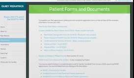 
							         Patient Forms - Olney Pediatrics - Pediatrics for Family Health								  
							    