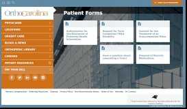 
							         Patient Forms - OrthoCarolina								  
							    