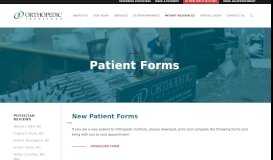 
							         Patient Forms | Orthopedic Institute of Sioux Falls								  
							    