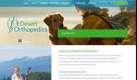 
							         Patient Forms - Orthopedic Surgeons ... - Desert Orthopedics								  
							    