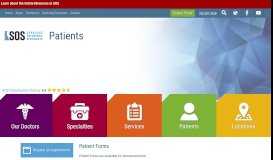 
							         Patient Forms | Patient Services | Syracuse Orthopedic Specialists								  
							    