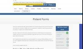 
							         Patient Forms | Pinehurst Medical Clinic								  
							    