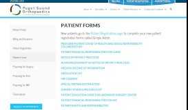 
							         Patient Forms - Puget Sound Orthopaedics								  
							    