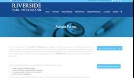 
							         Patient Forms - Riverside Pain Physicians								  
							    